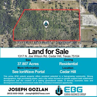 Cedar Hill, TX Commercial Land - 1317 N Joe Wilson Rd