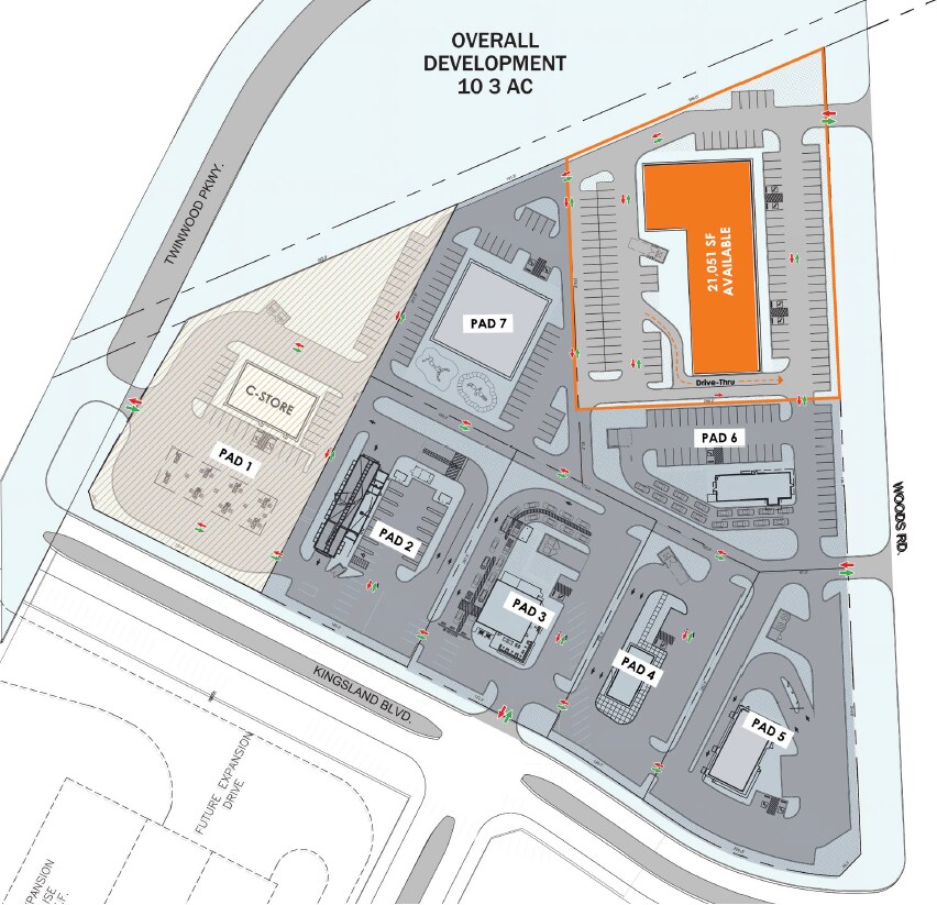 NEC N. Twinwood Parkway @Twinwood Center dr, Brookshire, TX for Rent