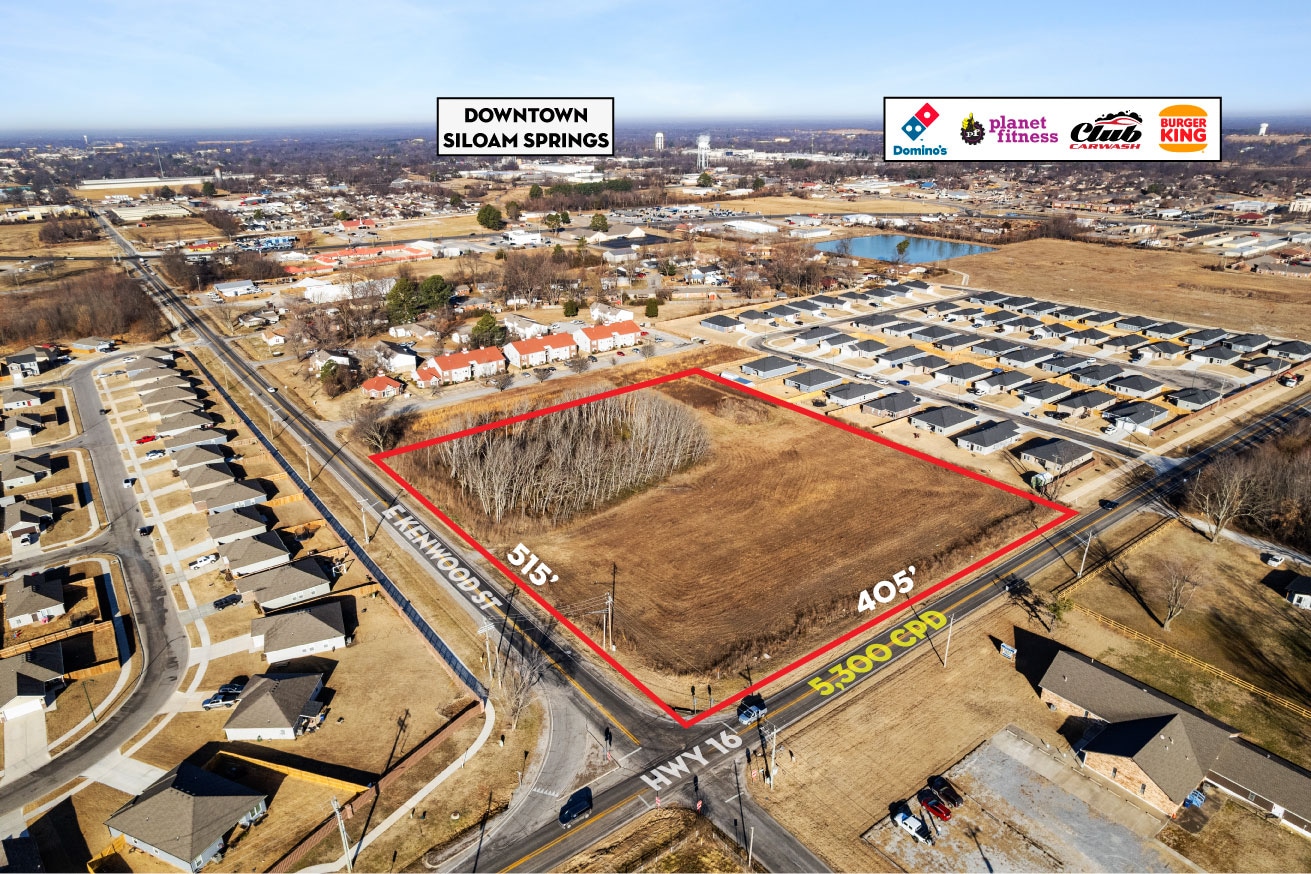 5.09 Acres Hwy 16 & E Kenwood St, Siloam Springs, AR for Sale