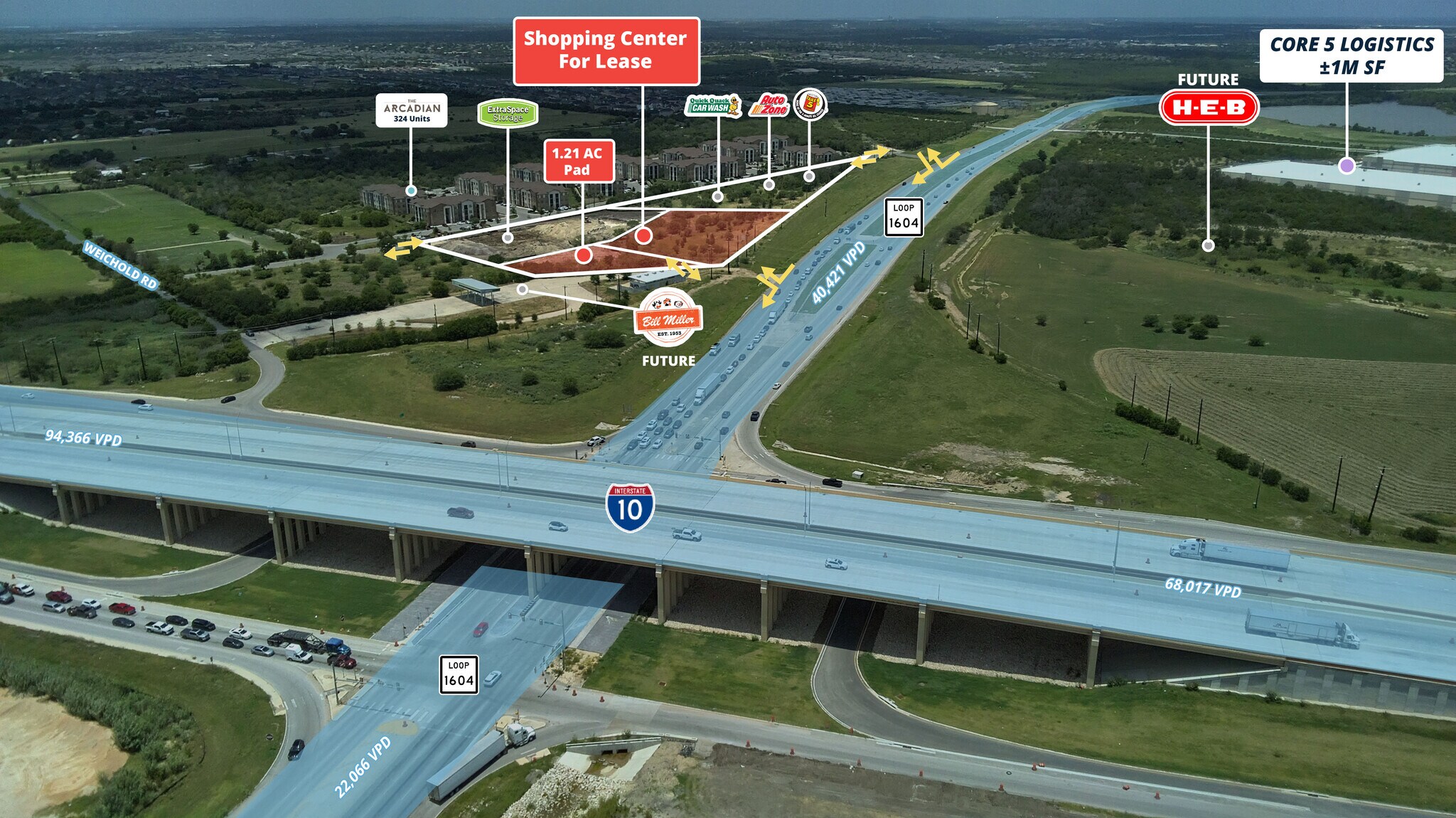 1604 E at IH-10 E, Converse, TX for Rent