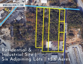Fairburn, GA Industrial - Six Adjoining Sites on Jonesboro & Heath St rd