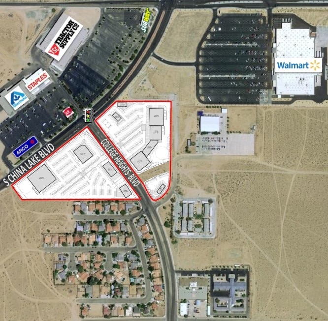 S China Lake Blvd & College Heights Blvd, Ridgecrest, CA for Rent