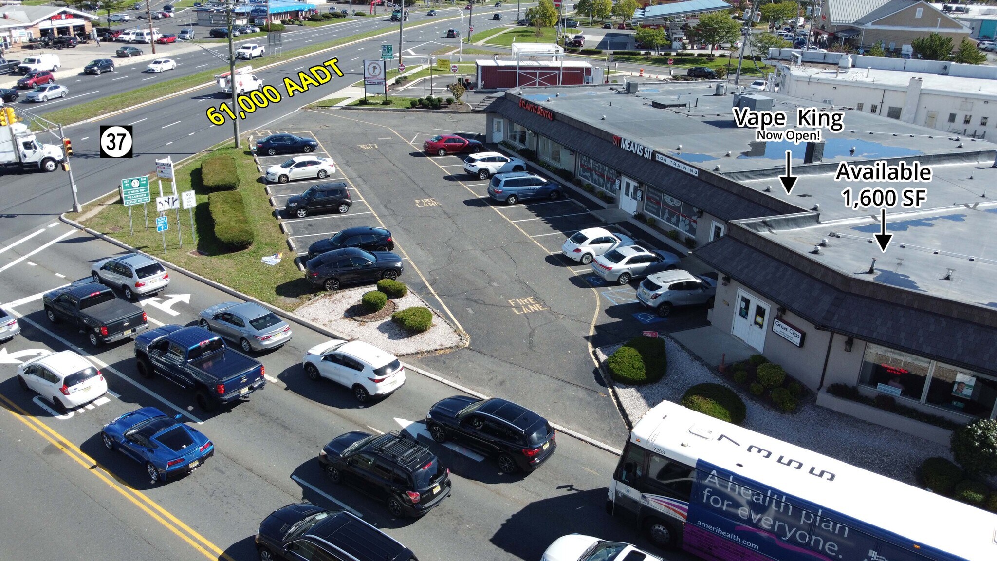 165169 Rt37 E Toms River, NJ 08753 Shopping Center Property for Lease on