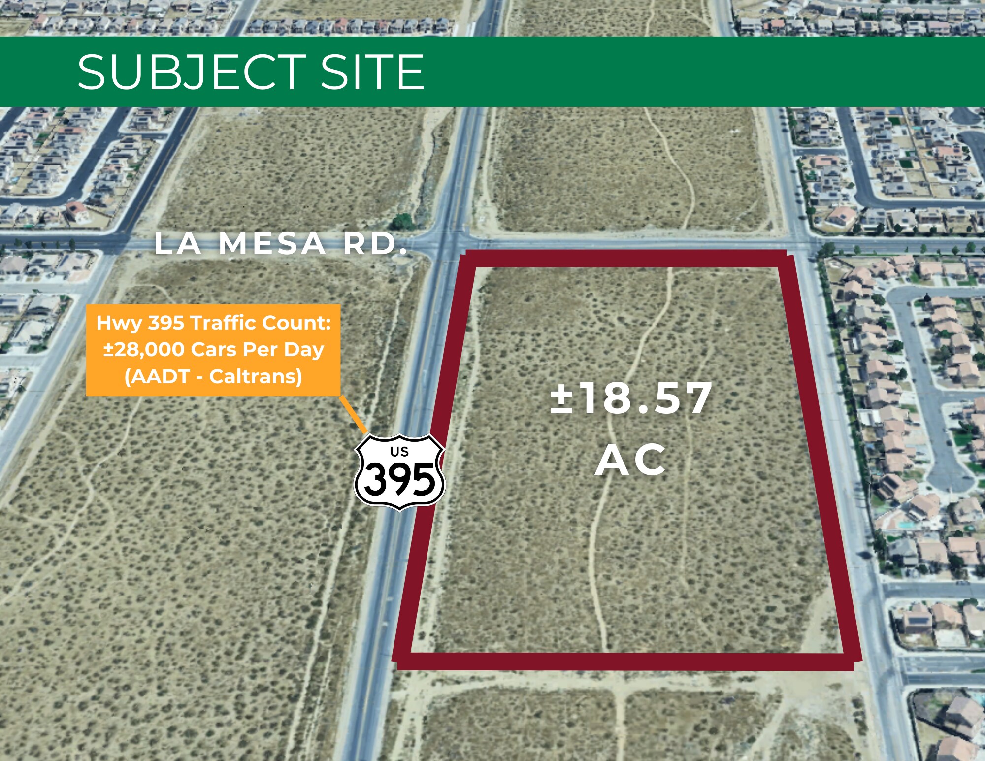 Hwy 395 @ La Mesa Rd., Victorville, CA for Sale
