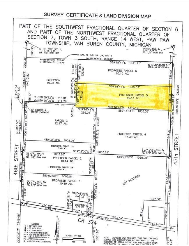CR 374, Paw Paw, MI for Sale