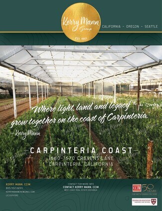 Carpinteria, CA Commercial Land - 1660 Cravens Ln