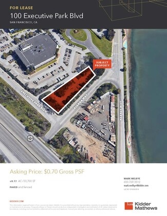 Brisbane, CA Industrial Land - 100 Executive Park Blvd
