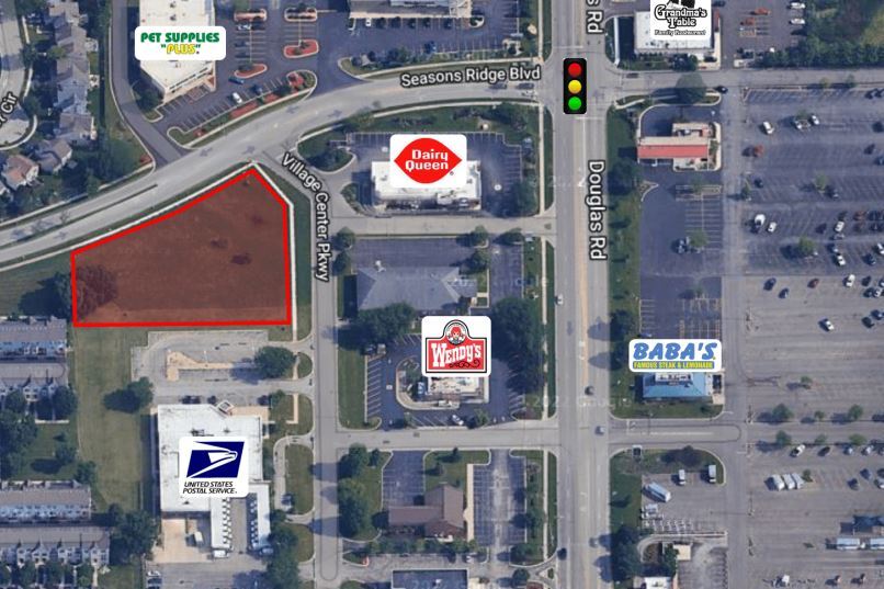 NWC Seasons Ridge Rd & Village Center Pkwy, Montgomery, IL for Sale