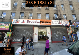 Bronx, NY Retail - 373 E 188th St