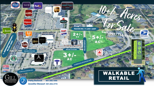 Macon Rd @ Country Village Dr., Cordova, TN for Sale