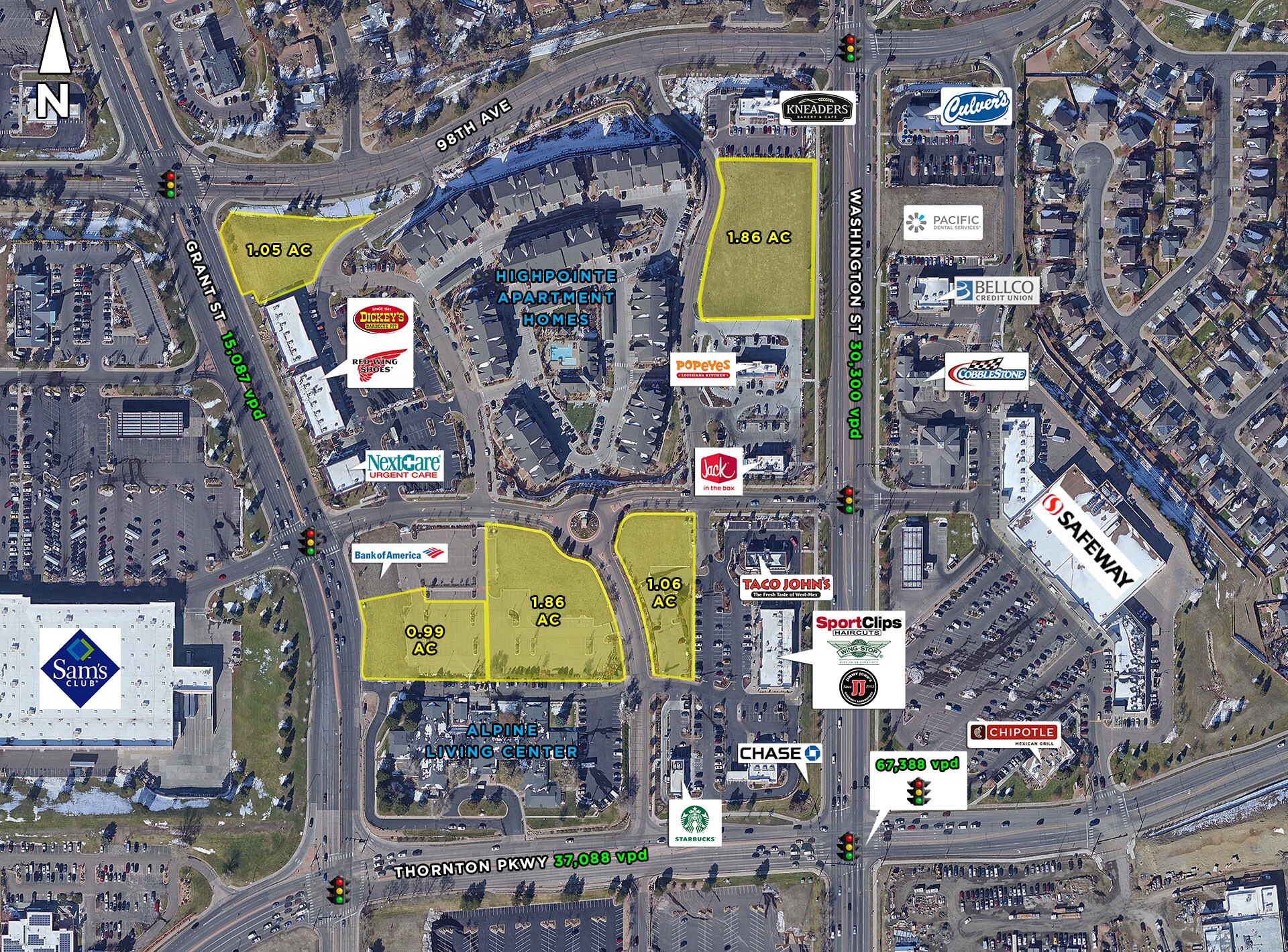 Thornton Parkway & Washington Street - PAD SITES, Thornton, CO for Rent
