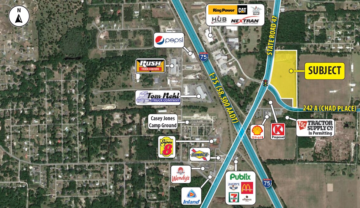 I-75 & SR 47 @ State Road 47, Lake City, FL for Rent