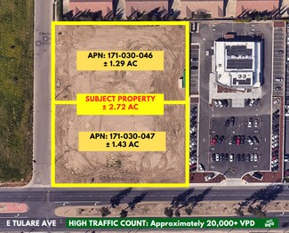 Tulare, CA Commercial Land - 1 E Tulare Ave