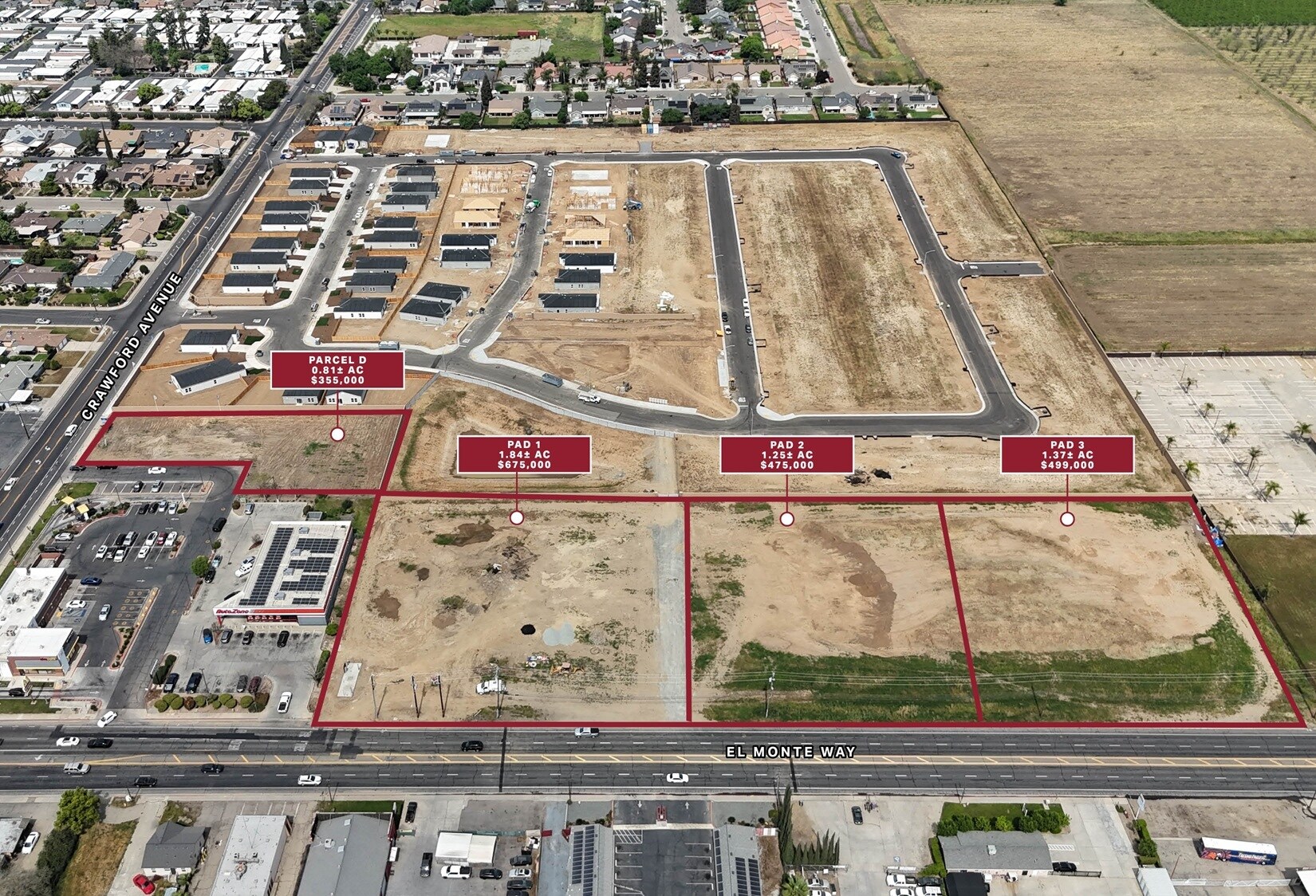El Monte Way, Dinuba, CA for Sale