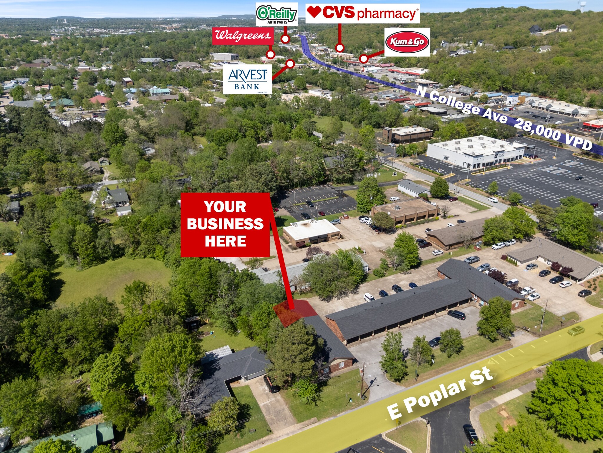 100 E Poplar St, Fayetteville, AR for Rent