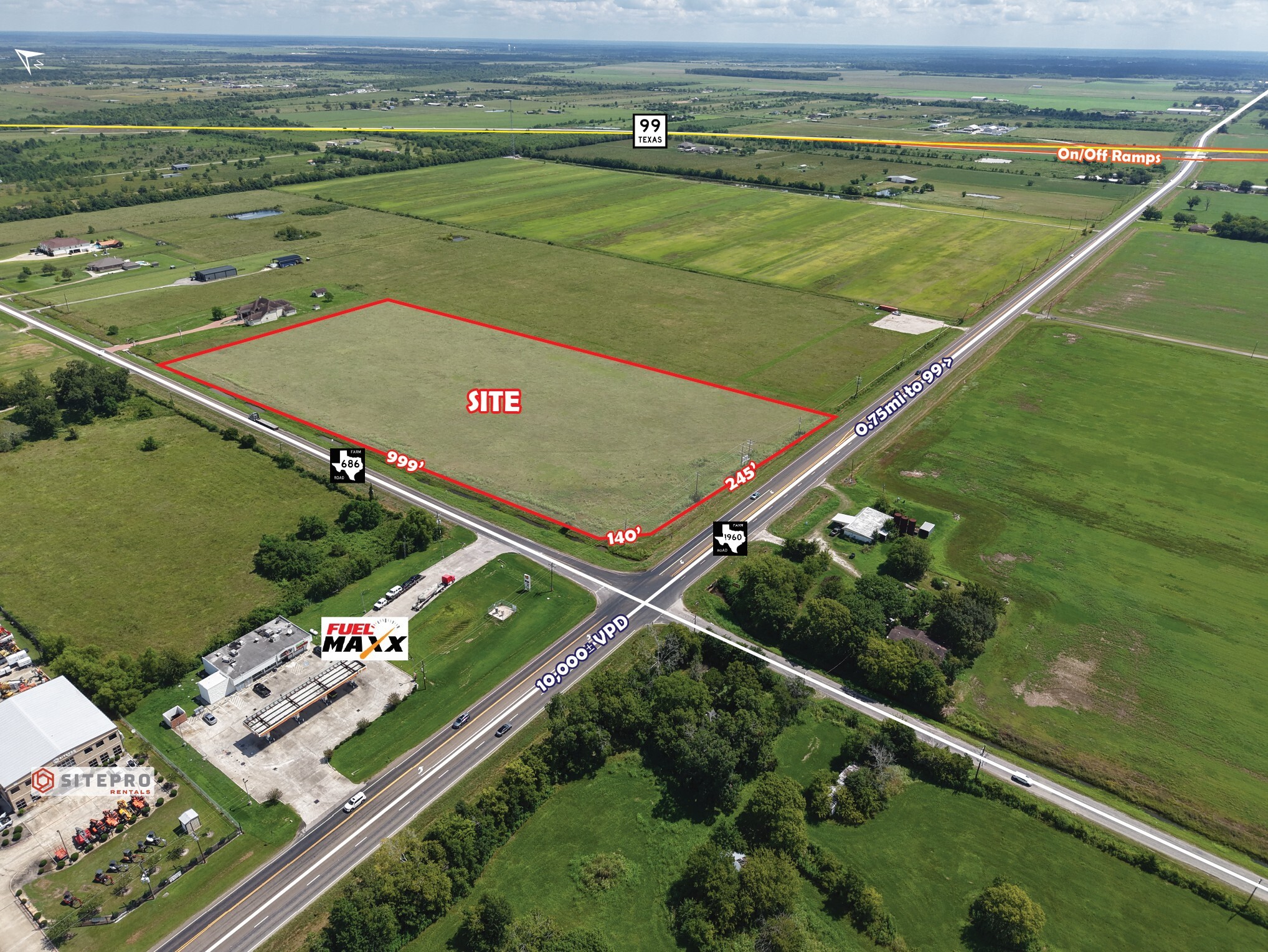 FM 1960 & FM 686, Dayton, TX for Sale