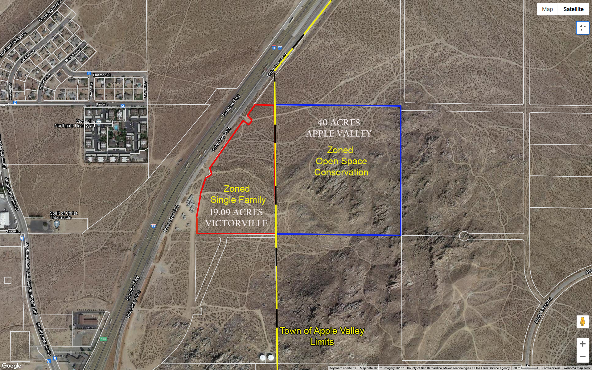 Stoddard Wells Rd. East, Victorville, CA for Sale