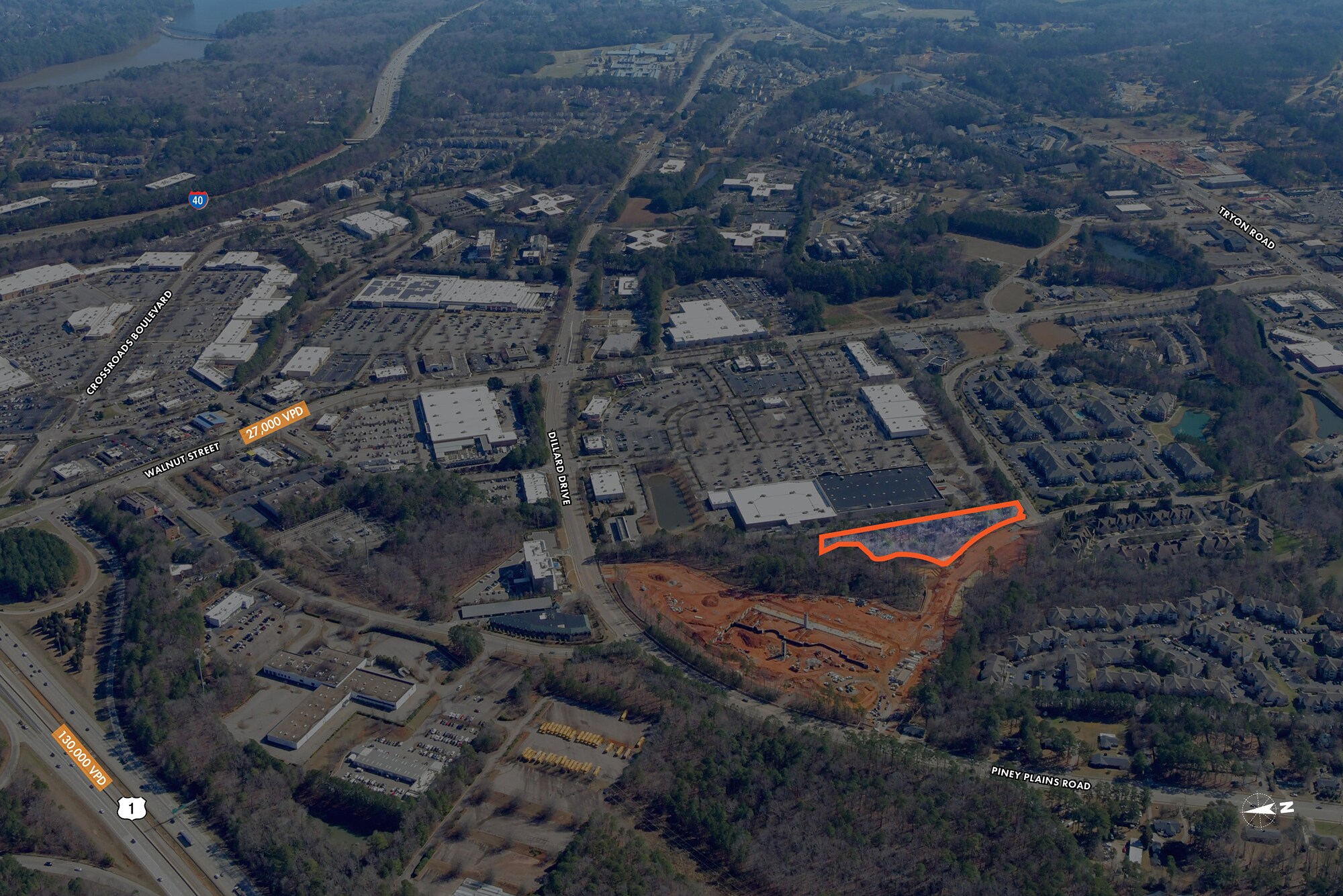Piney Plains Rd @ Walnut St, Cary, NC for Sale