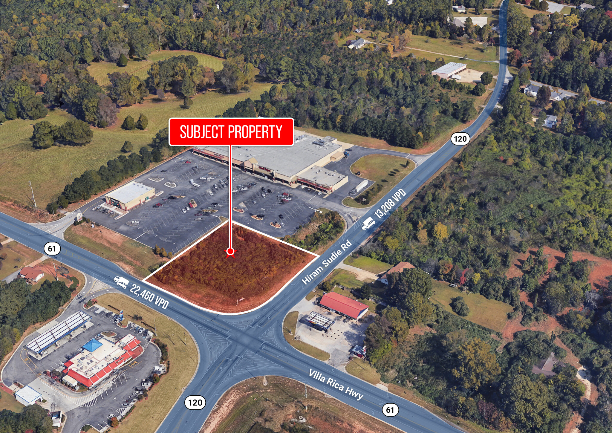 Villa Rica Hwy. Hwy @ Hiram Sudie Rd., Dallas, GA for Rent