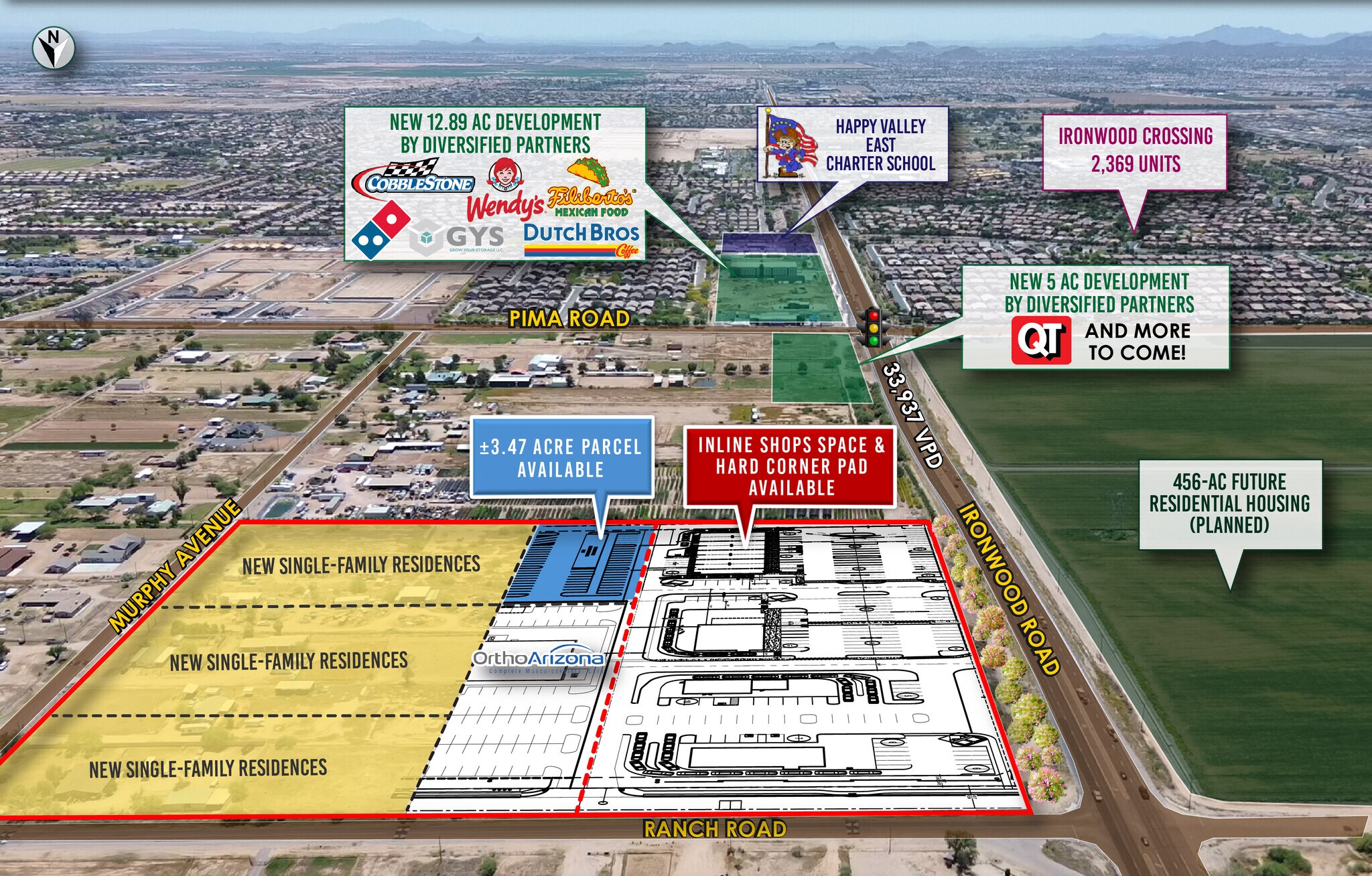 SEC Ironwood Rd & Ranch Rd, San Tan Valley, AZ for Rent