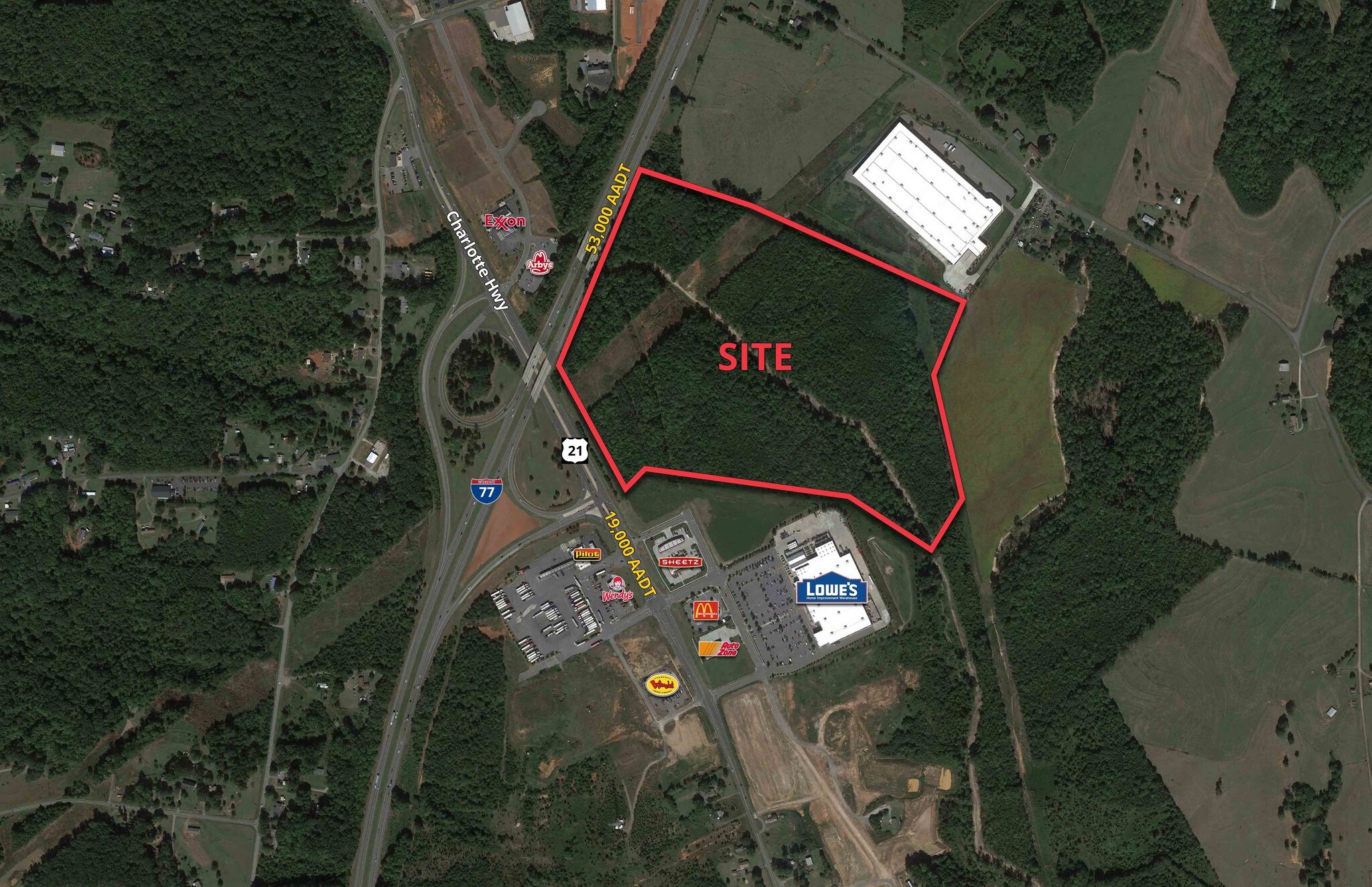 I-77 & Charlotte Hwy, Troutman, NC for Sale