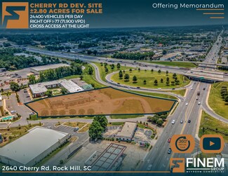 Rock Hill, SC Commercial Land - 2640 Cherry Rd.- 2.8 Acres