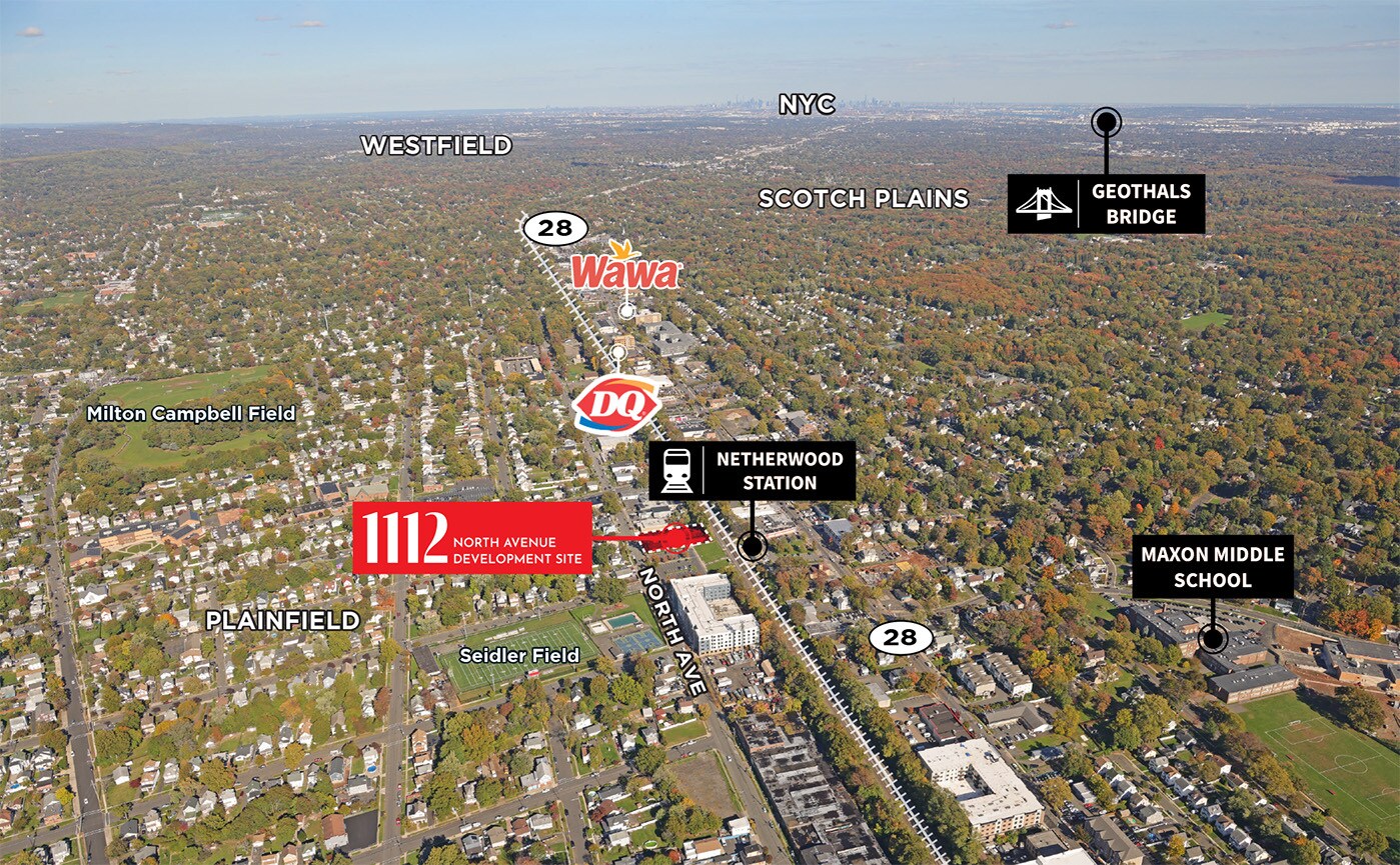 1112 North Ave Plainfield, NJ 07062 Land Property for Lease on