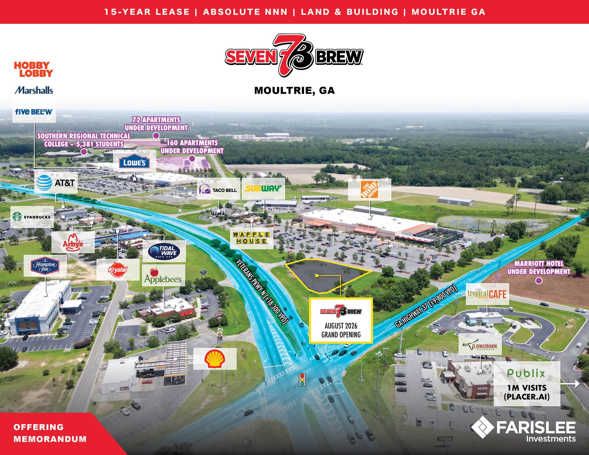 Veterans Pky, Moultrie, GA for Sale