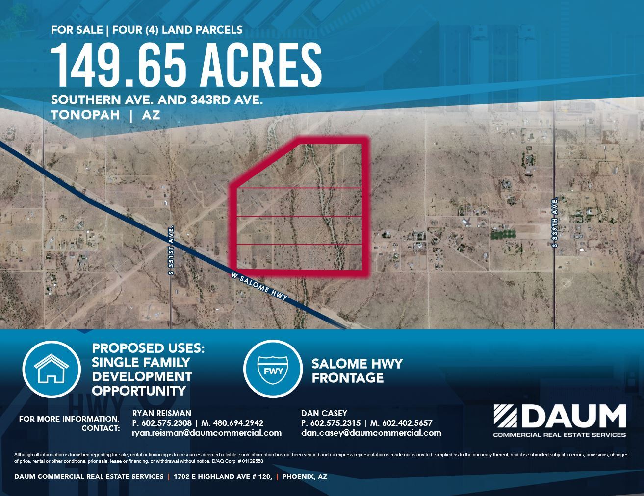 Southern Ave & 343rd Ave, Tonopah, AZ for Sale