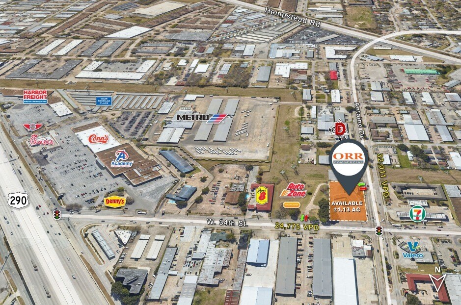 W 34th St. & Antoine Dr., Houston, TX for Sale