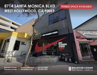 West Hollywood, CA Office, Retail - 8714 Santa Monica Blvd West Hollywood, CA Office, Retail - 8714 Santa Monica Blvd
