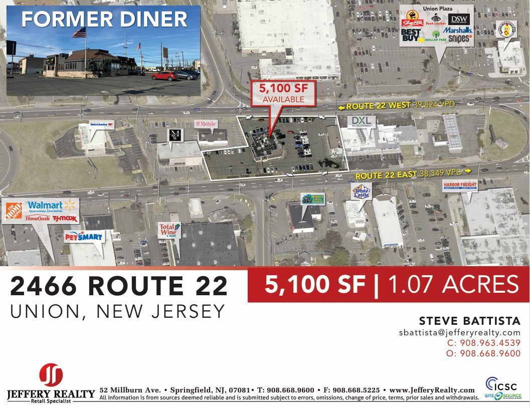 2466 Route 22, Union, NJ for Rent