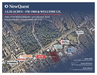 Houston, TX Commercial - 0 Welcome Lane ln