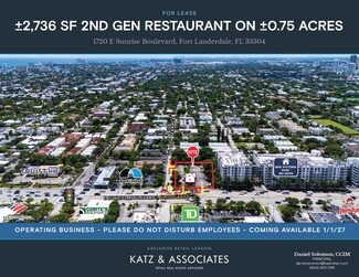 Fort Lauderdale, FL Retail - 1720 E Sunrise Blvd Fort Lauderdale, FL Retail - 1720 E Sunrise Blvd