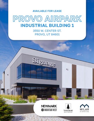 Provo, UT Industrial - 3550 Center st Provo, UT Industrial - 3550 Center st