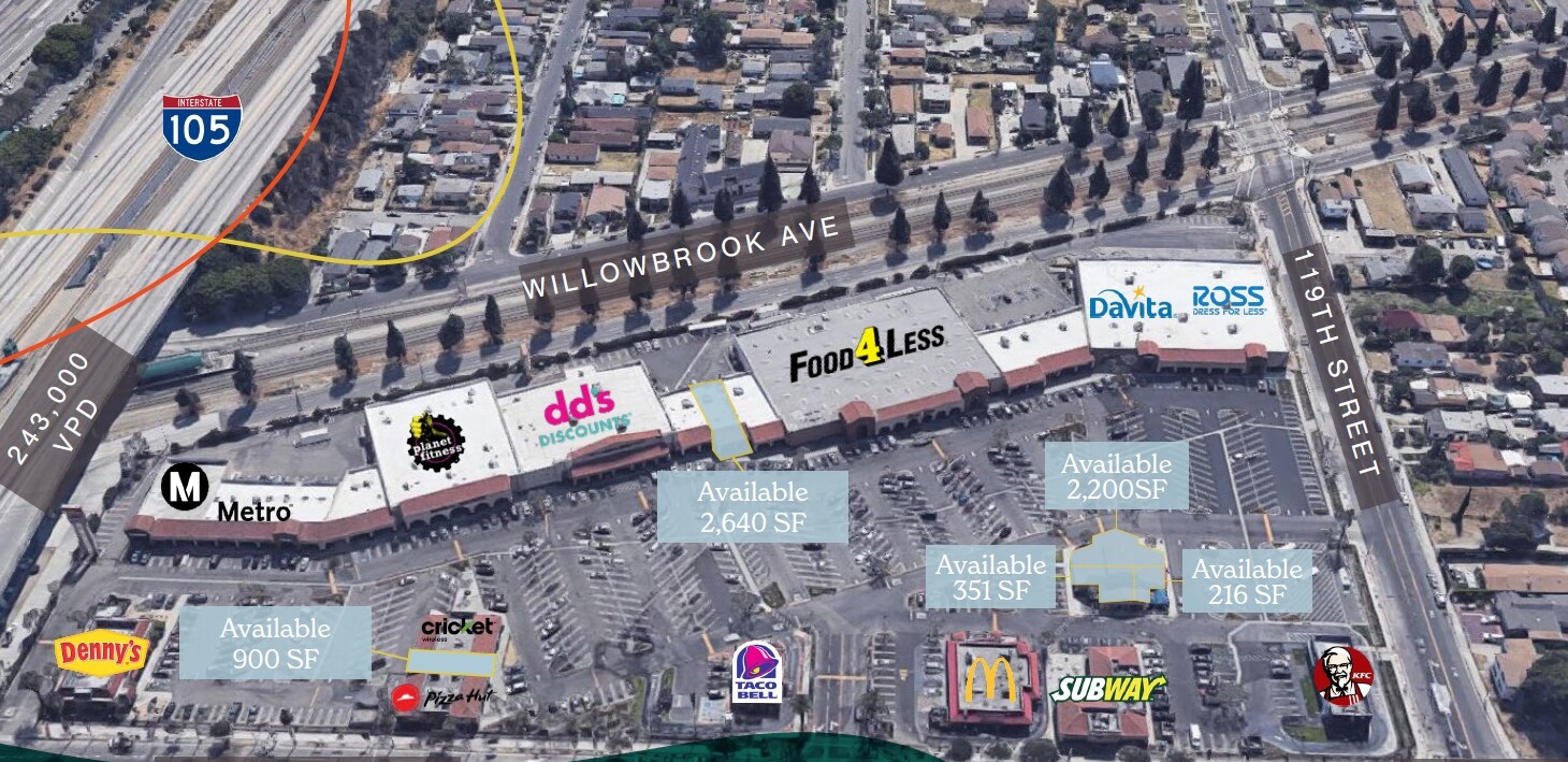 11700-11860 S Wilmington Ave, Los Angeles, CA for Rent