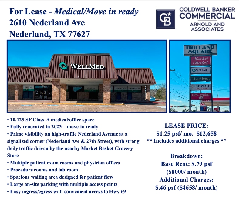 2610 Nederland Ave, Nederland, TX for Rent