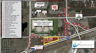 Romulus, MI Commercial - 19 Acres Wick Road