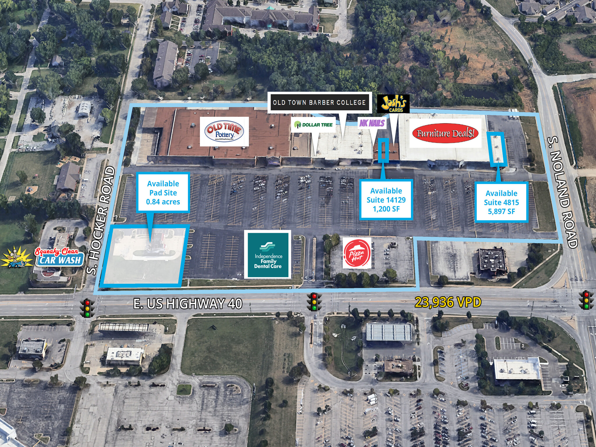 14121-14221 E Us Highway 40, Kansas City, MO for Rent