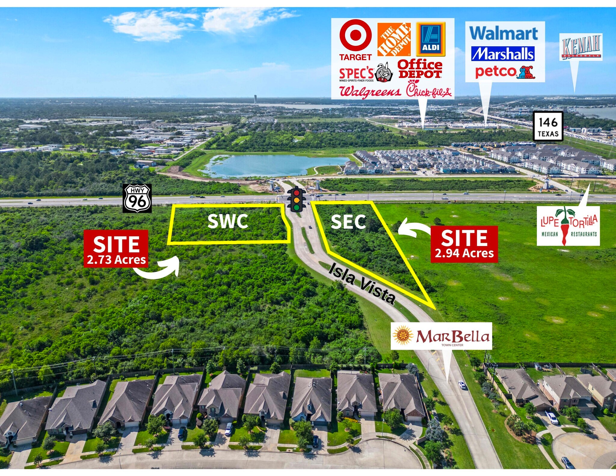 SWC Hwy 96 & Isla Vista Dr, Kemah, TX for Sale