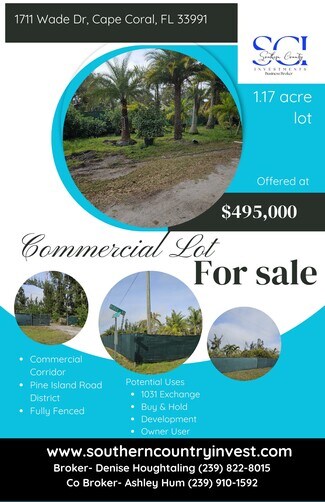 Cape Coral, FL Commercial Land - 1711 Wade Dr