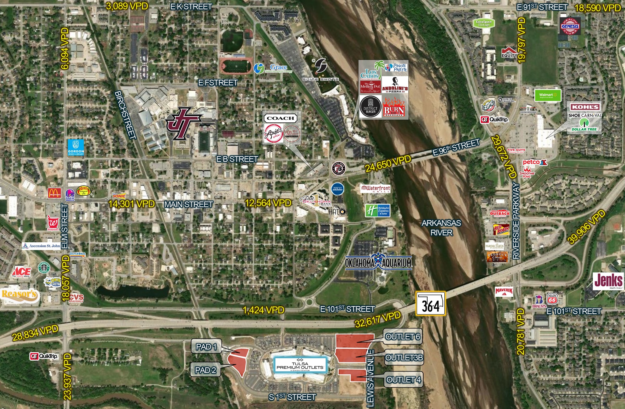 801 E Outlet Dr, Jenks, OK for Sale