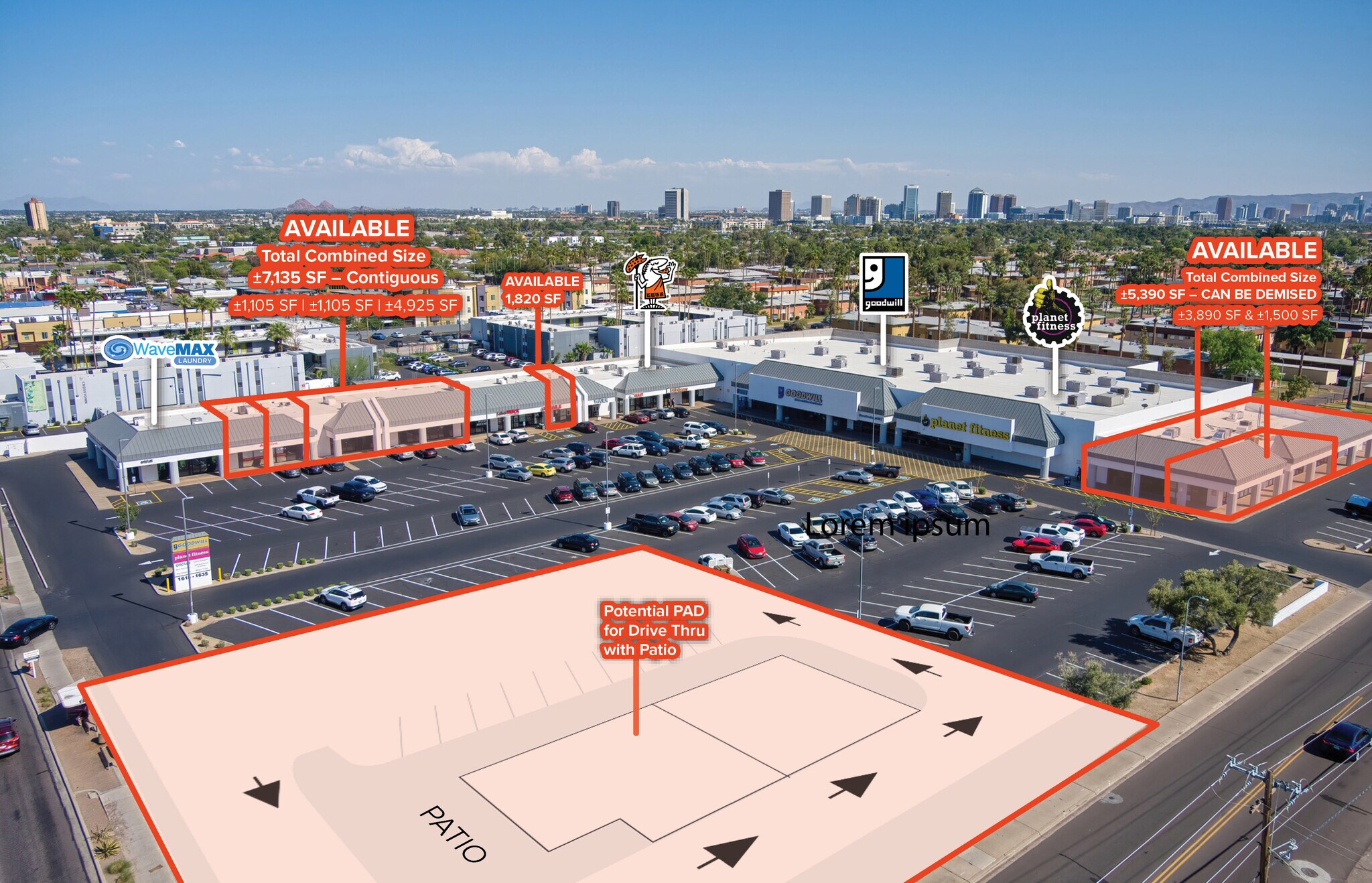 1615-1635 W Camelback Rd, Phoenix, AZ for Rent