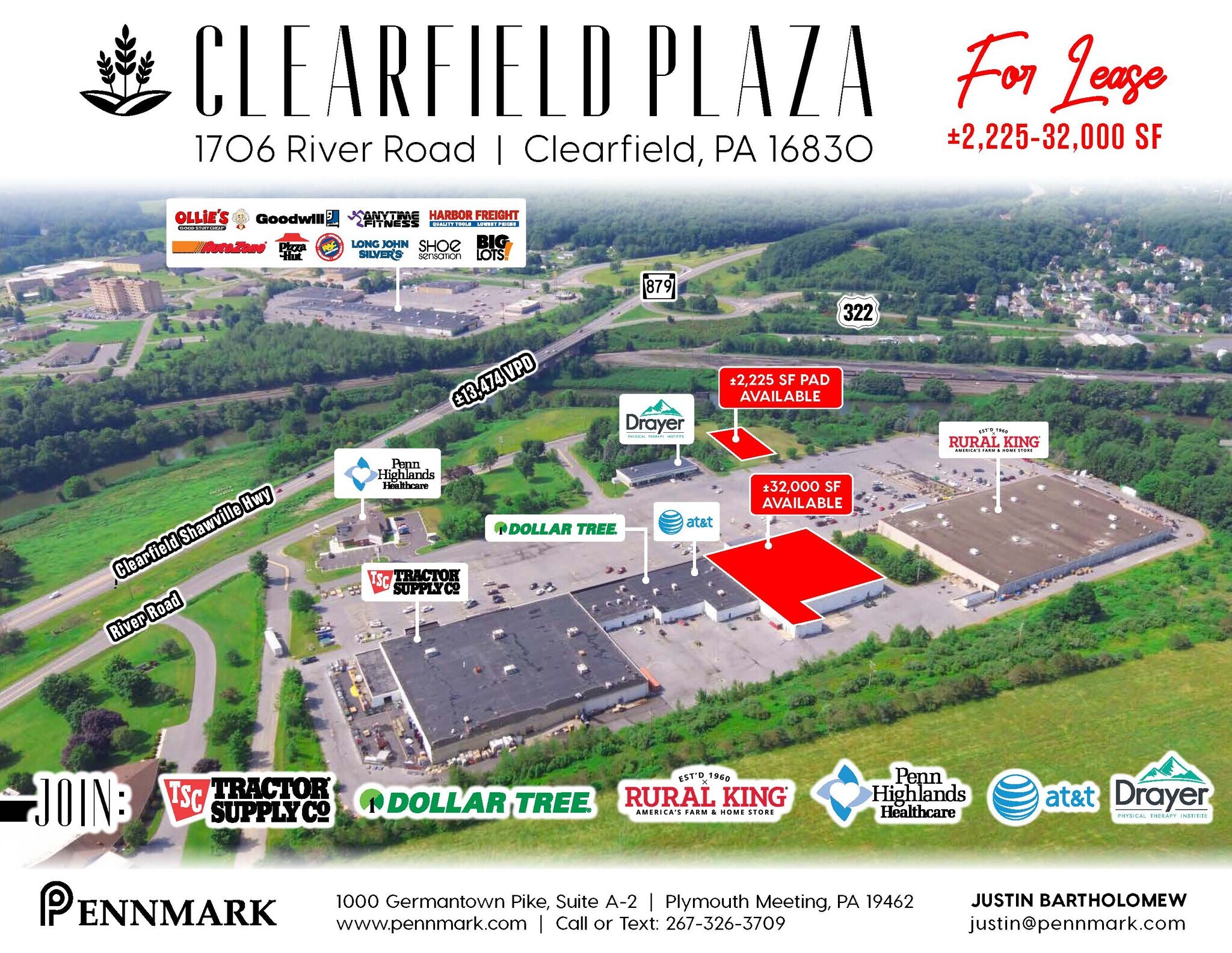 1682-1900 River Rd, Clearfield, PA for Rent