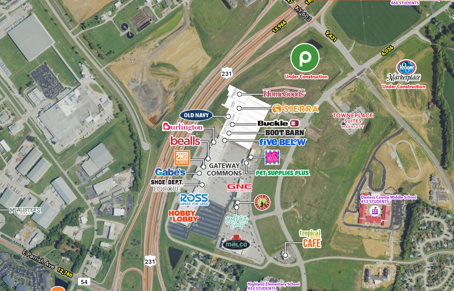 KY Hwy 54 and Hayden Rd, Owensboro, KY for Rent