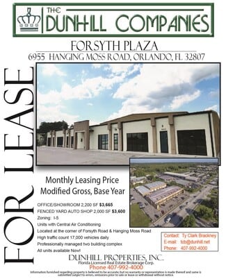 Orlando, FL Office, Flex - 6955-6973 Hanging Moss Rd