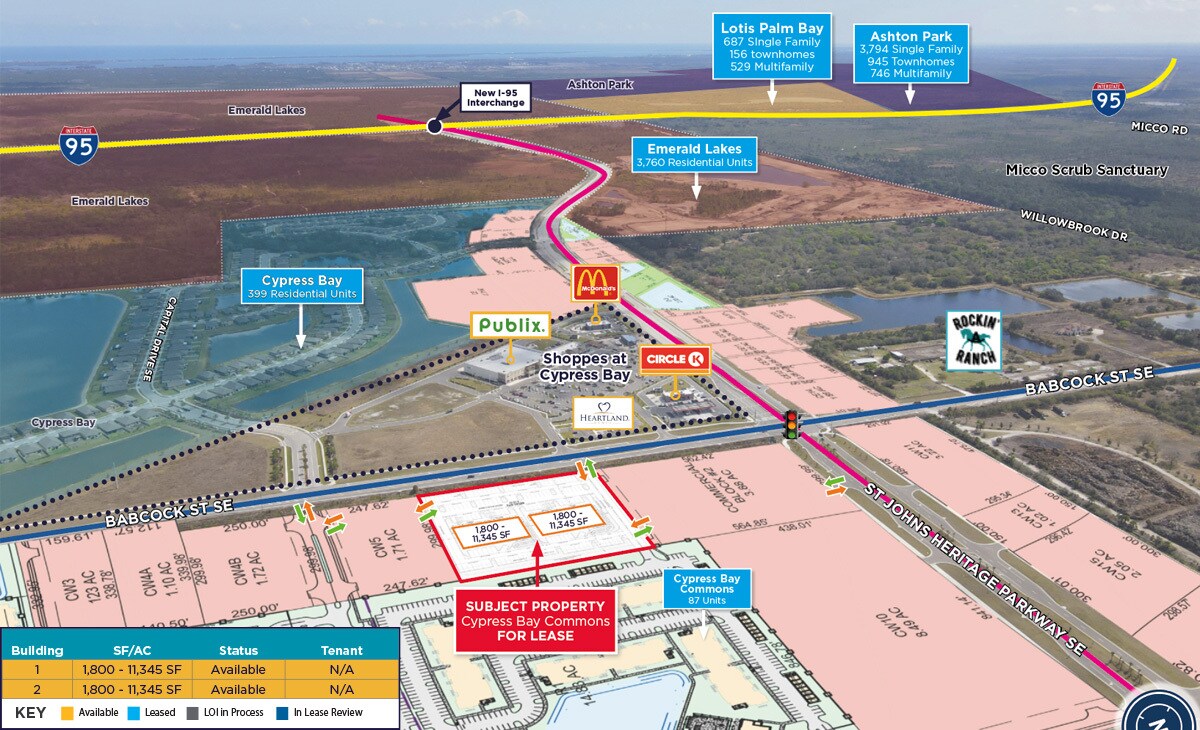 St. Johns Heritage Pkwy SE & Babcock St SE, Palm Bay, FL for Rent