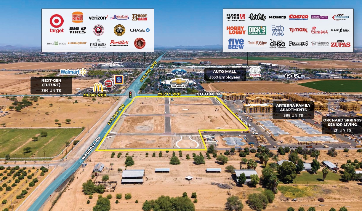 SWC Cotton Lane & Waddell, Surprise, AZ for Rent