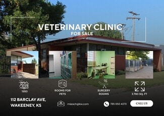 Wa Keeney, KS Veterinarian/Kennel - 112 Barclay Ave
