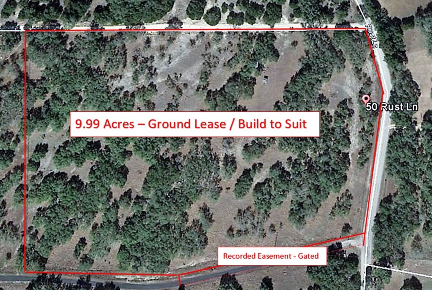 50 Rust Ln Boerne, TX 78006 Land Property for Lease on